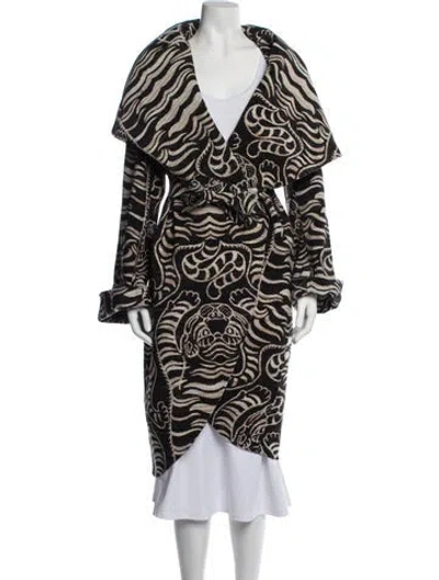 Pre-owned Norma Kamali Animal Print Coat W/ Tags In Neutrals