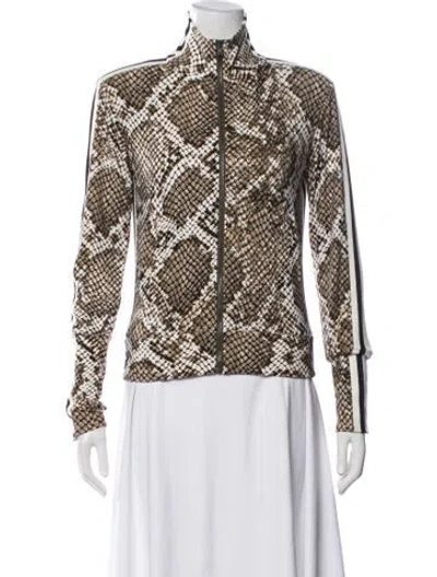 Pre-owned Norma Kamali Animal Print Jacket In Green