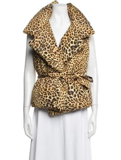 Pre-owned Norma Kamali Animal Print Jacket In Multicolor