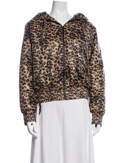 Pre-owned Norma Kamali Animal Print Jacket In Purple