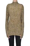 Norma Kamali Animal Print Jersey Top In Animal Print
