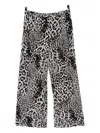 Norma Kamali Animal-printed Trousers In Black