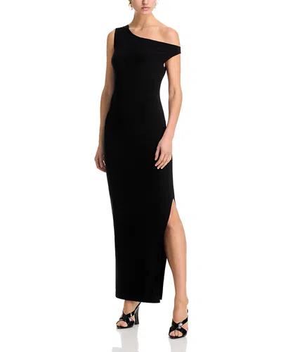 knee length dresses for ladies Norma Kamali x Lifestyle Turtle Long Dress in Light Grey main image 1