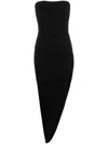 Norma Kamali Strapless Ruched Stretch-jersey Midi Dress