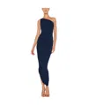 Norma Kamali Diana Ruched One-shoulder Maxi Dress In Black