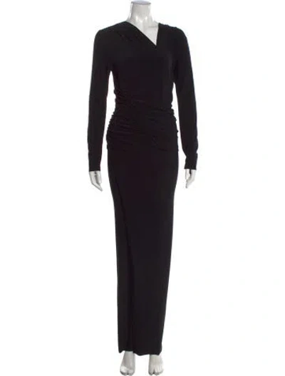 Pre-owned Norma Kamali Asymmetrical Jumpsuit In Black