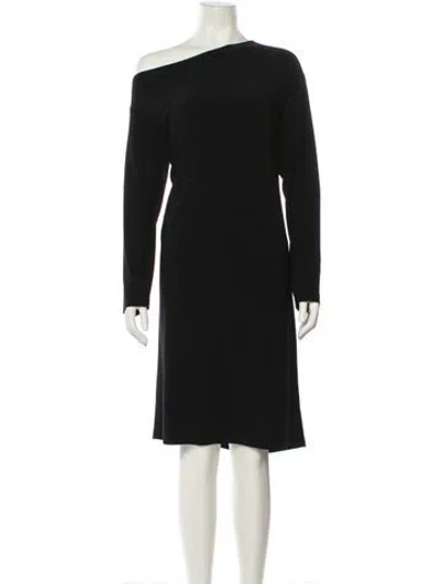 Pre-owned Norma Kamali Asymmetrical Mini Dress W/ Tags In Black