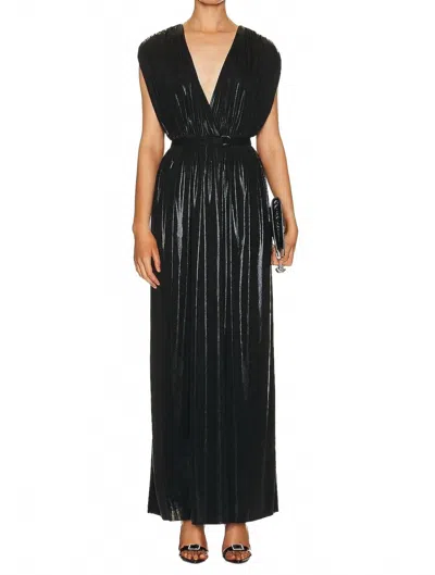 NORMA KAMALI ATHENA GOWN IN BLACK