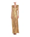 Norma Kamali Athena Maxi Gown In Brown