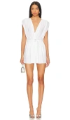 Norma Kamali Athena Pickleball Dress In 雪白