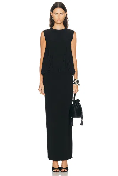 Norma Kamali Babydoll Gown In Animal Print