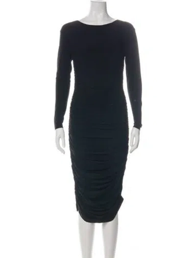 Pre-owned Norma Kamali Bateau Neckline Knee-length Dress W/ Tags In Multi