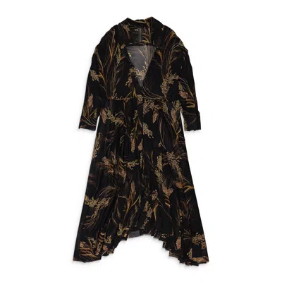 Norma Kamali Beige Wheat Barley Nk Flared Shirt Day Dress In Black