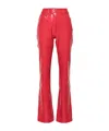 Norma Kamali Jeans In Red