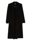 Norma Kamali Oversized Double Breasted Trench Coat In Black