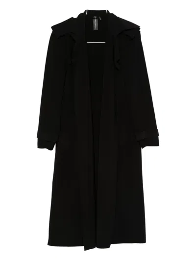 Norma Kamali Oversized Trench Coat In Black
