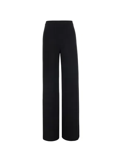 Norma Kamali Bias High-waisted Palazzo Pants In Black