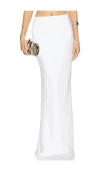 Norma Kamali Obie Maxi Skirt In White