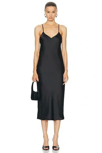 Norma Kamali Bias Slip Dress In Black