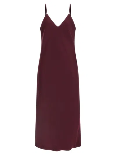 Norma Kamali Bias Slip Dresses Bordeaux In Burgundy