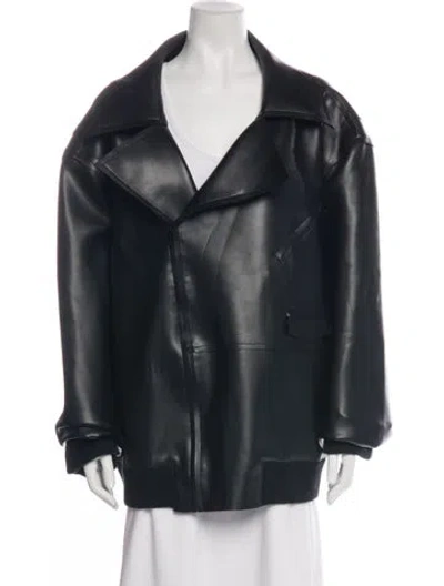 Pre-owned Norma Kamali Biker Jacket In Black