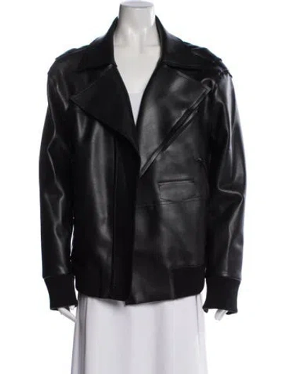 Pre-owned Norma Kamali Biker Jacket In Black