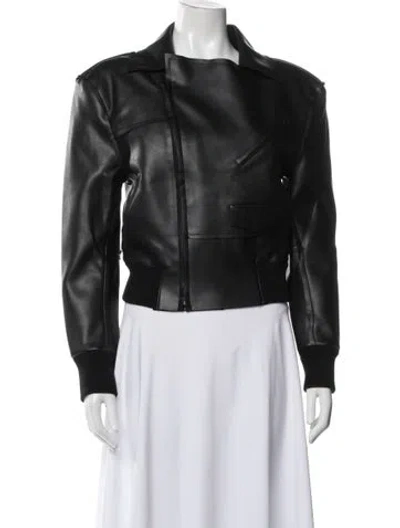 Pre-owned Norma Kamali Biker Jacket W/ Tags In Black