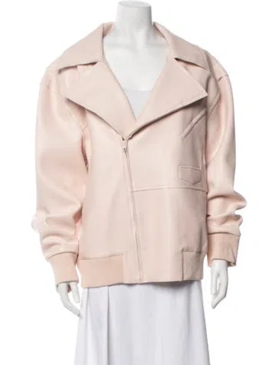 Pre-owned Norma Kamali Biker Jacket W/ Tags In Pink