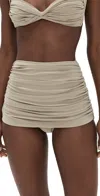 Norma Kamali Bill Swim Bottoms Elm In Neutral