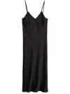 Norma Kamali Bias Slip Dress In Black