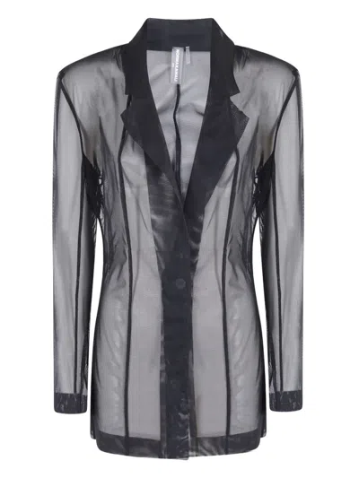 Norma Kamali Black Classic Single-breasted Blazer