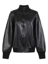 Norma Kamali Black High-neck Jacket In Black