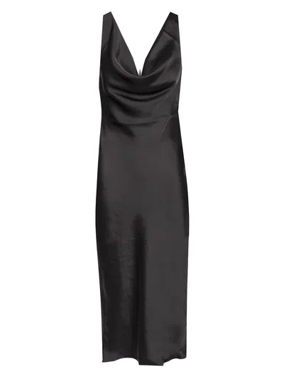 Norma Kamali Black Midi Dress Dresses Black