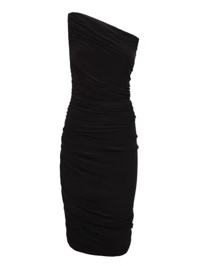 Norma Kamali Diana Dress To Knee Black