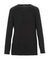 Shop Norma Kamali Black Round Neck Blouse