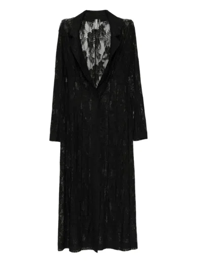 NORMA KAMALI BLACK SINGLE BREASTED COAT
