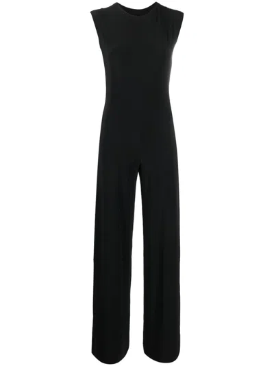 NORMA KAMALI SLEEVELESS STRAIGHT-LEG JUMPSUIT - WOMEN'S - POLYESTER/SPANDEX/ELASTANE
