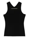Norma Kamali Black Sleeveless Tank Top In Black