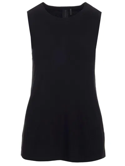 Norma Kamali Black Sleeveless Top Tops Black