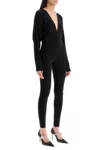 Norma Kamali Jumpsuit With Deep V-neck In Black (black)