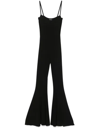 NORMA KAMALI UNDERWIRE FISHTAIL JUMPSUIT - WOMEN'S - POLYESTER/SPANDEX/ELASTANE