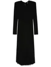 Norma Kamali V-neck Flared Midi Dress