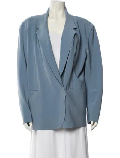 Pre-owned Norma Kamali Blazer In Blue