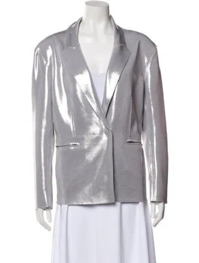 Pre-owned Norma Kamali Blazer In Gray