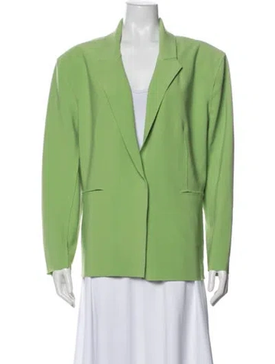 Pre-owned Norma Kamali Blazer In Green