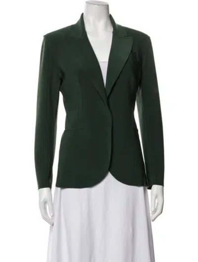 Pre-owned Norma Kamali Blazer In Green