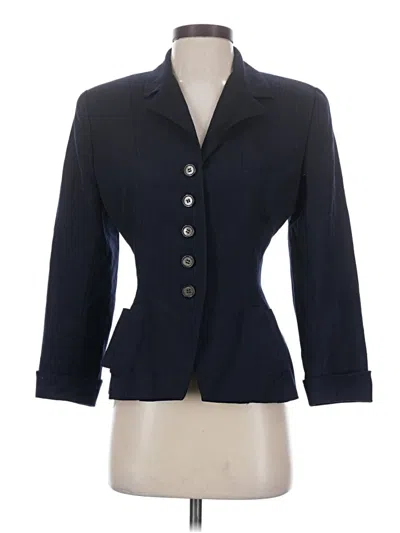 Pre-owned Norma Kamali Blazer Jacket In Blue