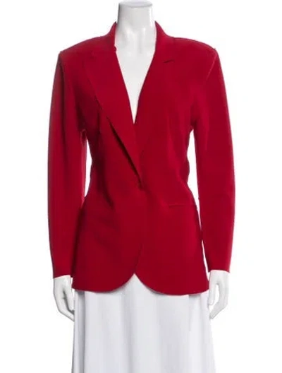 Pre-owned Norma Kamali Blazer In Red