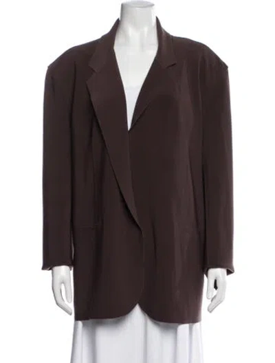 Pre-owned Norma Kamali Blazer W/ Tags In Brown
