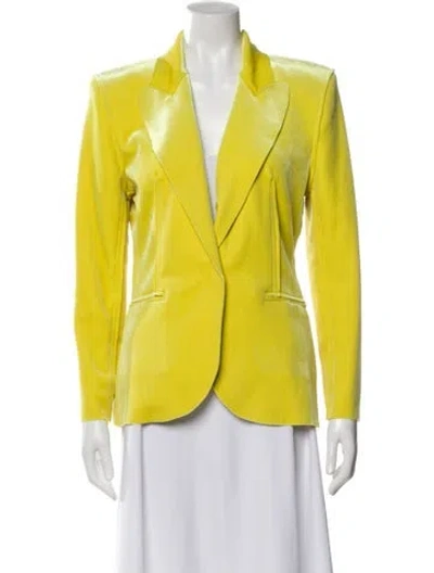 Pre-owned Norma Kamali Blazer In Yellow